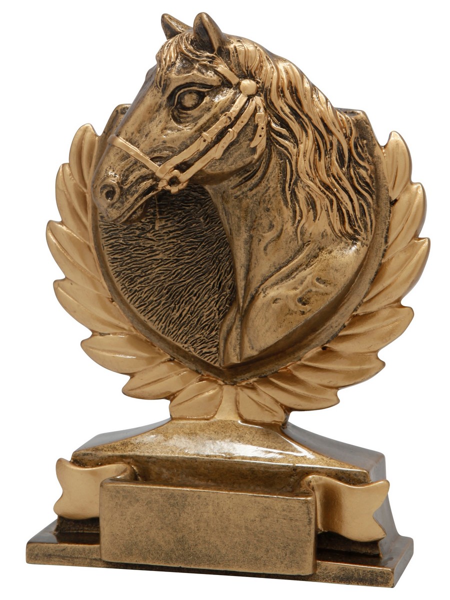 Paard PA-02 resin standaard Goud Laatste 24 OP=OP!!